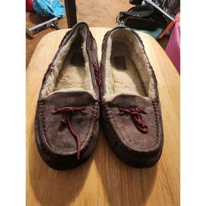 Ugg Slip Ons Size 9.5  Used But Good Shape Paint Spot On Bottom